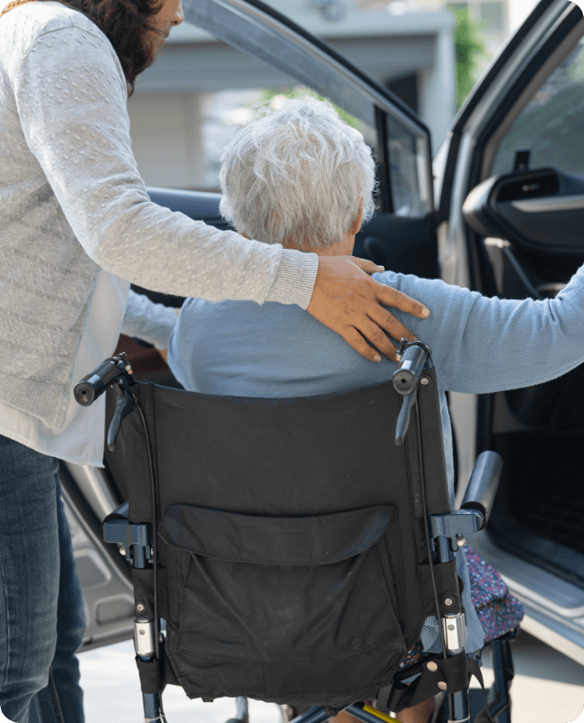Our Assistance with travel Durham care staff can escort you to a doctors appointment or to the dentist