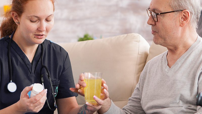 Nursing Homes in Newcastle Care staff provide assistance for the clients with their medication